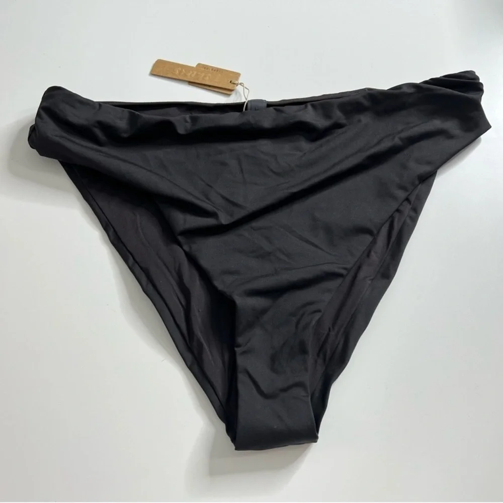NWT SKIMS (B13) Swim Mid Waist Bottom Onyx S